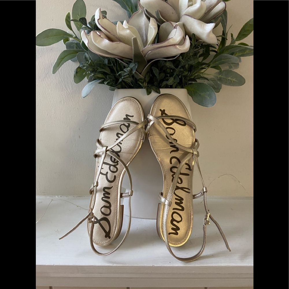 Sam Edelman Gold Sandals Size 9